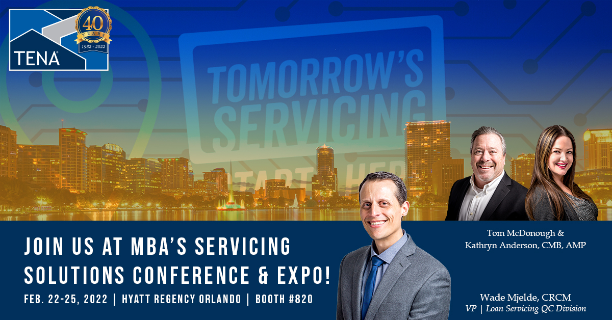 TENA Exhibiting at MBA's Servicing Solutions Conference & Expo 2022 TENA
